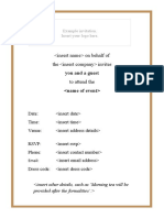 Invitation Template