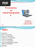 Presentation On Cryptograph Y: Submitted by