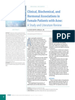 Clinical, Biochemical, and Hormonal Associations in Female Patients With Acne