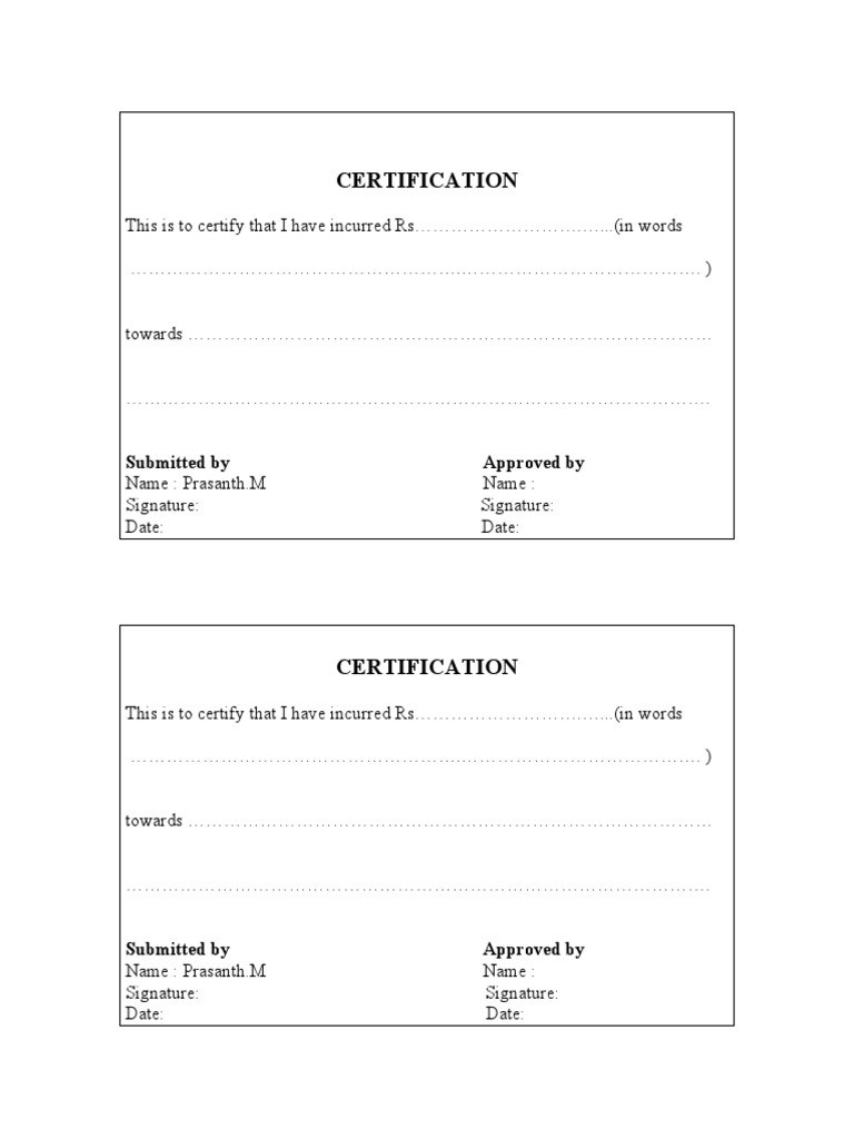 Certification | PDF