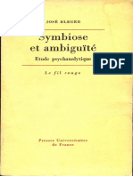 1967 José Bleger Symbiose et Ambiguïté