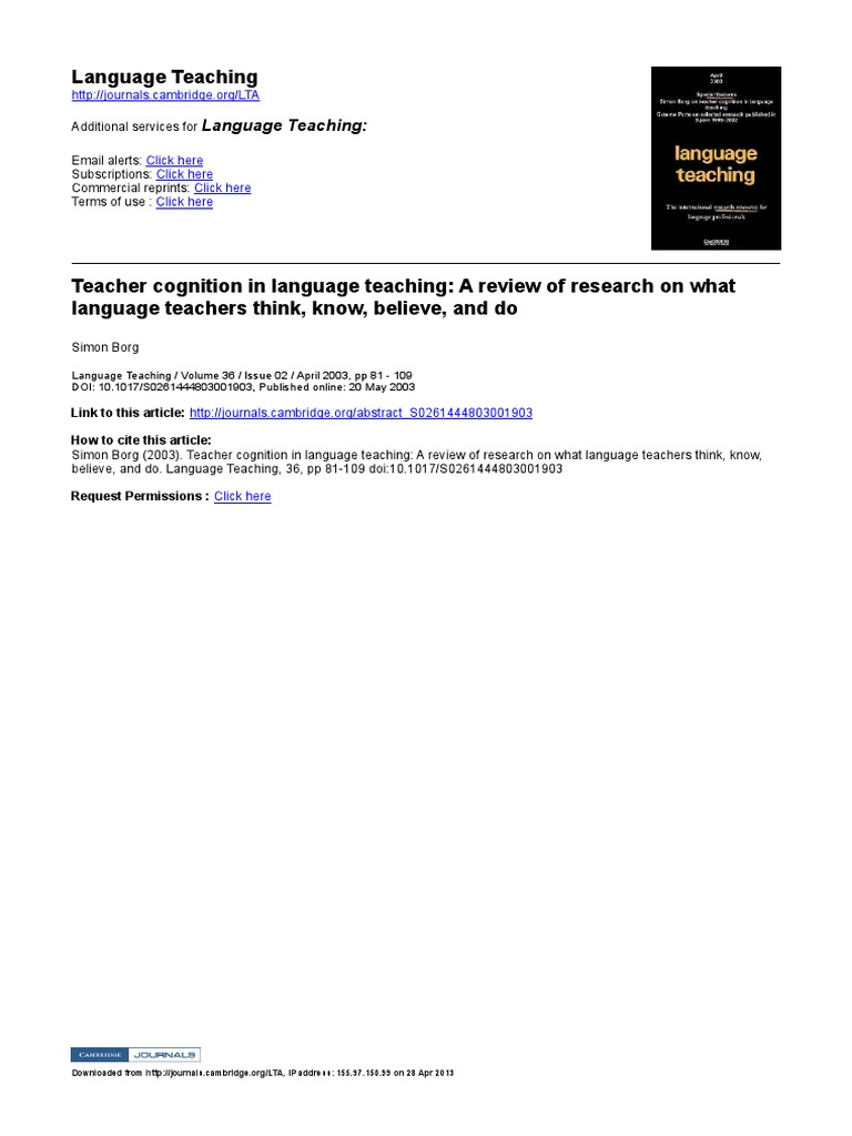 Language Teaching | PDF | English As A Second Or Foreign Language ...
