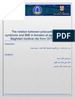 The Relation Between Polycystic Ovarian Syndrome and BMI in Females at Age (15-30) y in Baghdad Medical City From 2015 To 2017