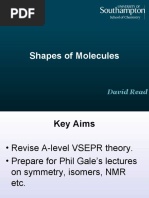 Shapes of Molecules: David Read