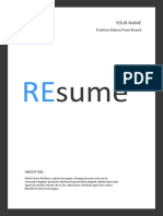 Free Template CV Dan Resume PDF