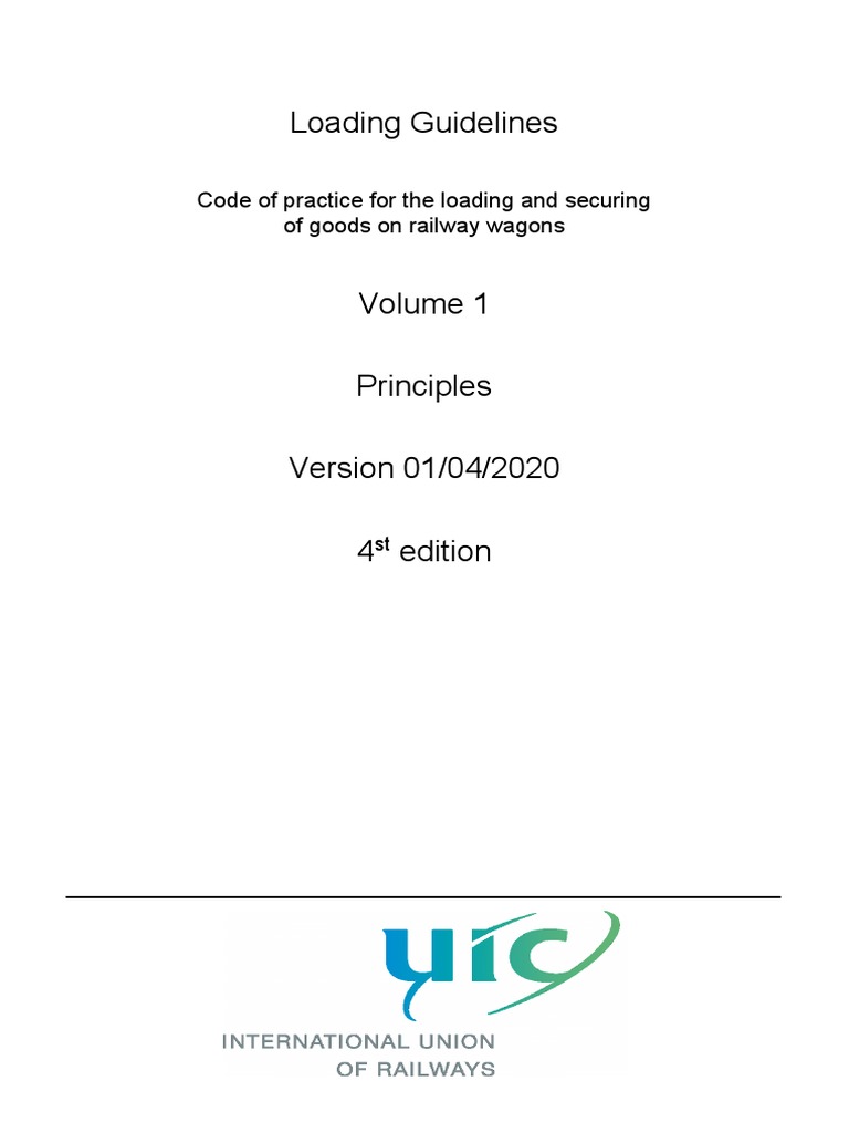 Loading Rules-Volume 1-01042020 | PDF | Track (Rail Transport) | Pallet