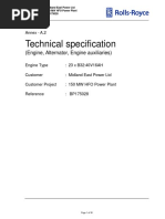 Technical Specification: (Engine, Alternator, Engine Auxiliaries)