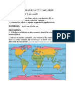 Climate zones of continents and factors affecting city temperatures