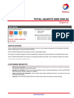 TOTAL QUARTZ 5000 20W-50: Key Data