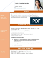 Curriculum Vitae Gloria