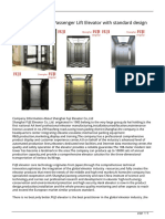 630kg 8 Persons Passenger Lift Elevator With Standard Design