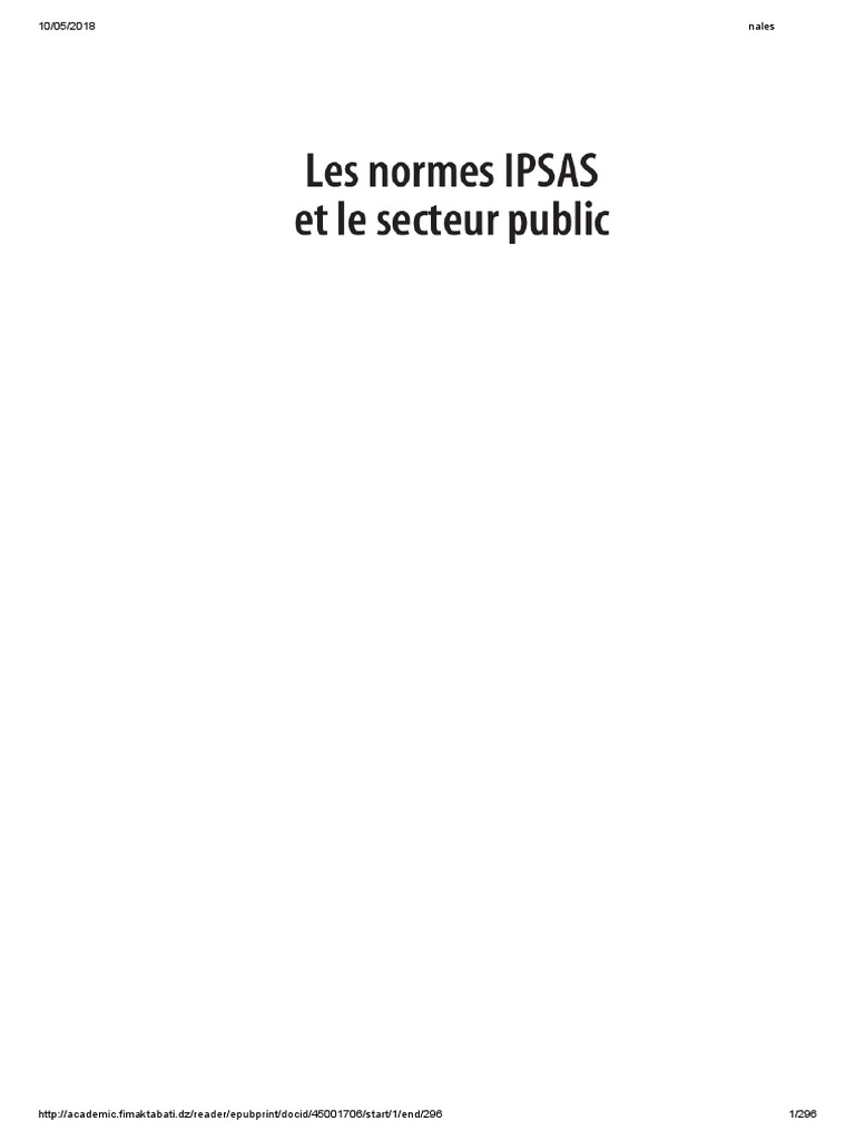 Qui Sont Les Ipsas _ Rôles et normes IPSAS dans l’amélioration du ...