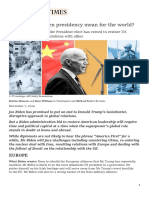 FINANCIAL TIMES What Does A Biden Presidency Mean For The World 8 Nov