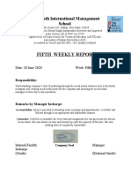 Fifth Weekly Report: Jagannath International Management School