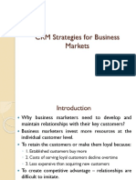 CRM Strategies For Business Markets
