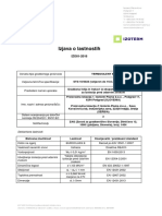 Termosilent Izjava o Lastnostih PDF