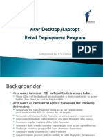 Acer Desktop/Laptops Retail Deployment Program