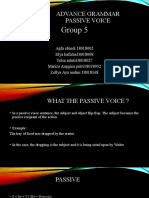 Advance Grammar Passive Voice: Group 5