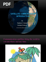 Satellite Communication: by Ravikiran S. Anande Assistant Professor