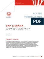 Nucleus Research ROI Case Study - SAP S - 4HANA and An Apparel Company