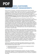Download ELECTRONIC CUSTOMER RELATIONSHIP MANAGEMENT by Tripti Singh SN48479794 doc pdf