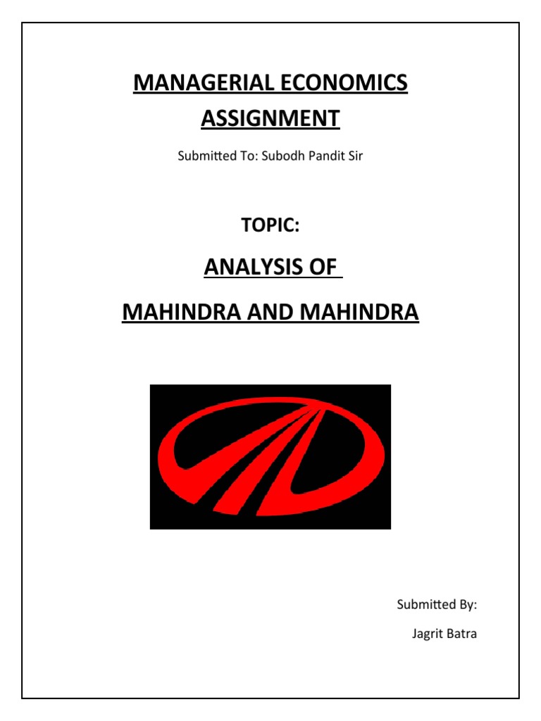 Cost and Revenue Analysis of M&M | PDF | Marginal Cost | Business Economics