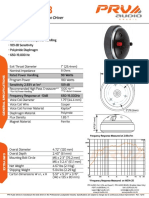 294 2833 PRV Audio D290py B Specifi