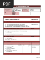 HSE Inspection Report (FM) : JAM/MZD-66/20