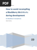 BlackBerry WebWorksTutorial_How-to-avoid-recompliling