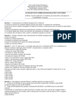 Exercícios de Revisão Sobre Demostrações Contábeis