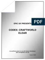 Codex: Craftworld Eldar: Epic Uk Presents