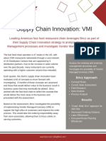 Supply Chain Innovation: VMI: Case Study
