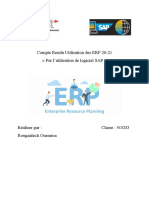 Compte Rendu Utilisation Des ERP 20