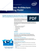 Unified, Cross-Architecture Programming Model: Product Brief