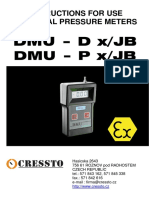 CRESSTO Instructions For Use of Digital Pressure Meters DMU JB