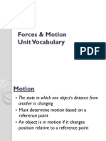 Forces Motion Vocab