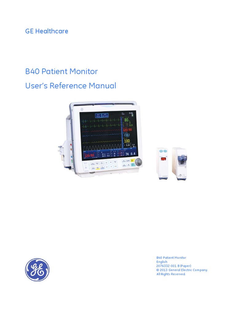 B40 User's Reference Manual Rev B PDF | PDF | Medical Device | General ...