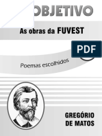 Obra Fuvest Folheto Poemas Escolhidos Gregorio de Matos