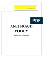 Anti Fraud Policy