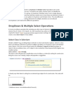 Dropdown & Multiple Select Operations: Select Class in Selenium