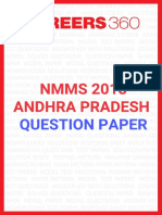 NMMS 2018 Andhra Pradesh Question Paper PDF