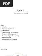 Unit 1: Introduction To Soft Computing