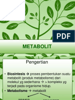 Pertemuan Ke 14 METABOLIT PDF