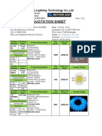 Quotation Sheet: Shanghai Leiqiong Lighting Technology Co.,Ltd