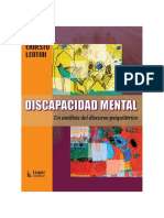 Lentini, Ernesto. Discapacidad Mental - Un Análisis Del Discurso Psiquiátrico (Prólogo Ricardo Rodulfo)