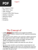 Unit-V: JDBC Objects