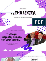 Ficha Lexica en Quechua