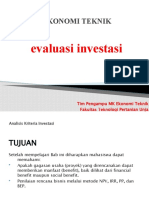 Analisis Kinerja Keuangan Untuk Evaluasi Proyek Investasi