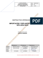 GEO-PST-016-I-58 Importación y Replanteo de MDT GPS LEICA GS16 Rev.00