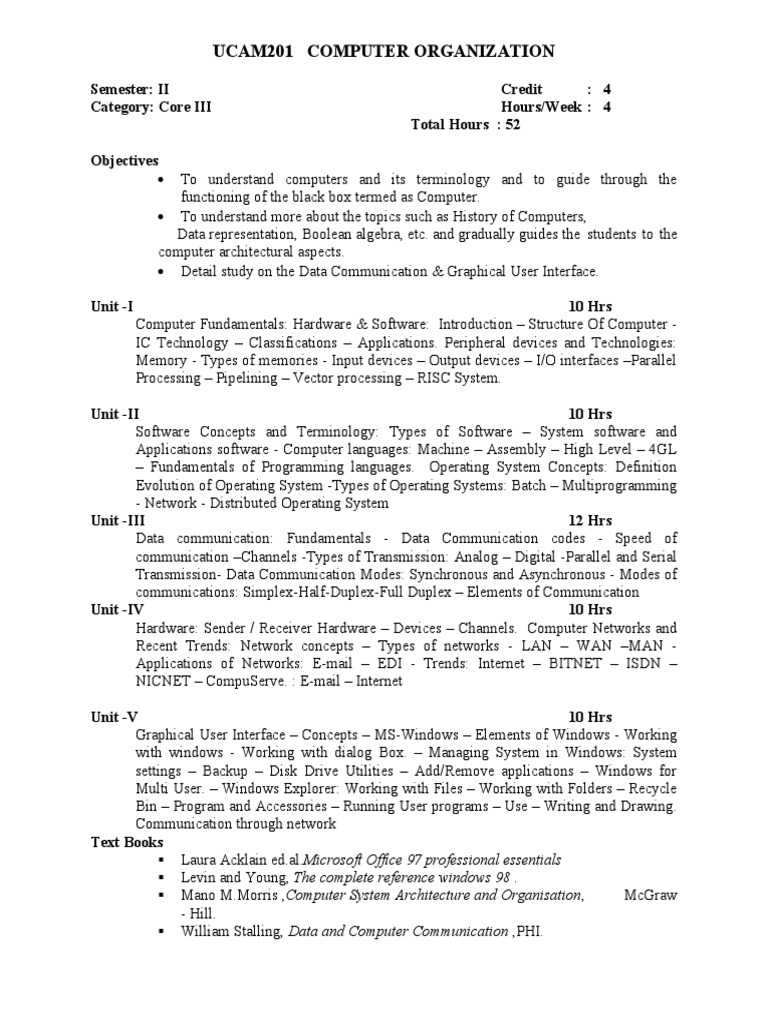 Computer Organization | PDF
